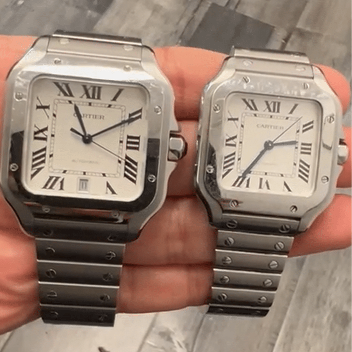 Santos large and medium watch