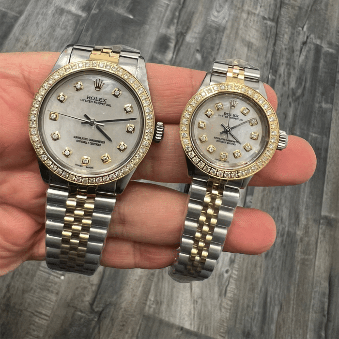 His and hers Rolex Oyster Perpetual 1