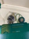 Rolex Datejust 31 mm Dark Grey Diamond Set Dial Fluted Bezel