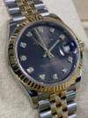 Rolex Datejust 31 mm Dark Grey Diamond Set Dial Fluted Bezel
