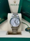 Rolex Datejust 36 mm Silver Index Dial Stainless Steel Smooth Bezel Oyster Bracelet