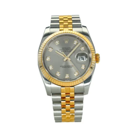 Rolex Datejust 36mm Silver Diamond Dial