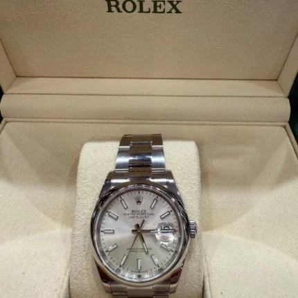 Rolex Datejust White Index Dial