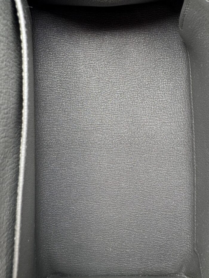 HERMES Birkin 25 Sellier Madame Gris Graphite Gold Hardware W Stamp Unworn - Image 6