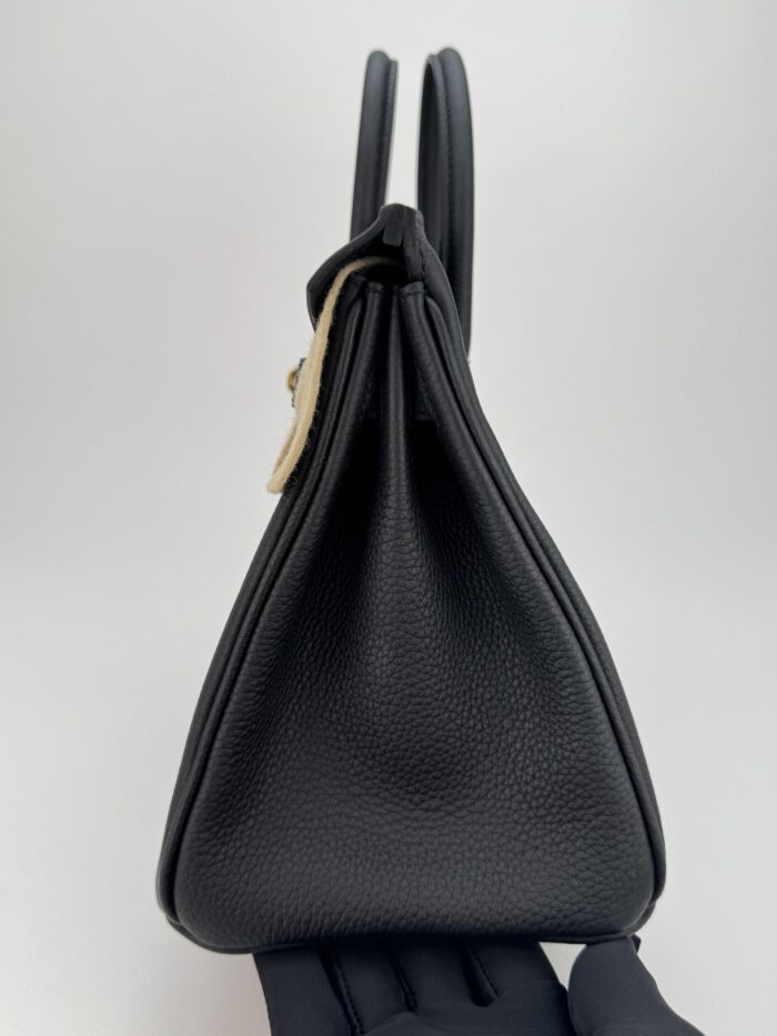 Hermes Birkin 25 Retourne Togo Black/Noir Gold Hardware G Stamp Unworn - Image 5