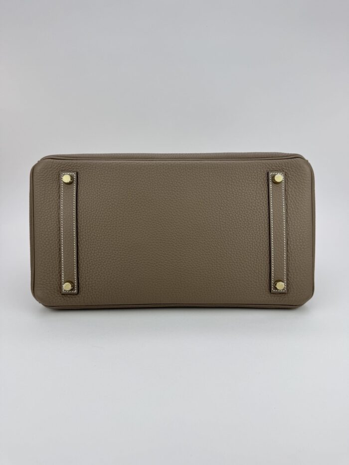 Hermes Birkin 35 Retourne Togo Etoupe Gold Hardware Preowned - Image 7