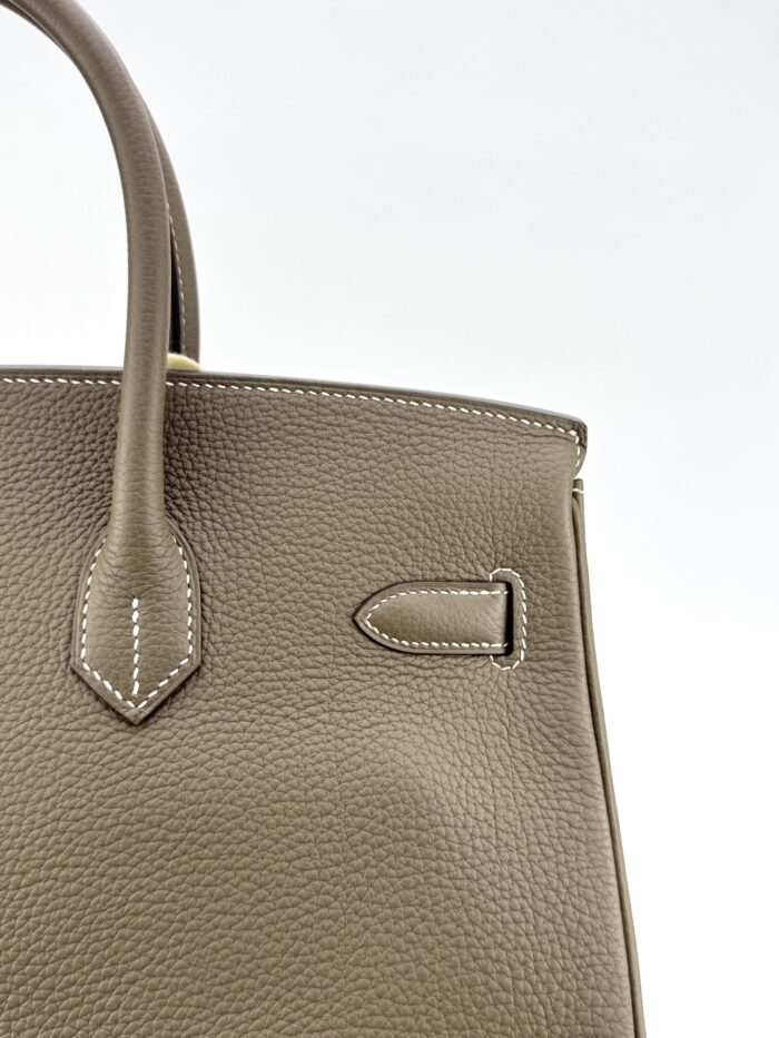 Hermes Birkin 35 Retourne Togo Etoupe Gold Hardware Preowned - Image 5