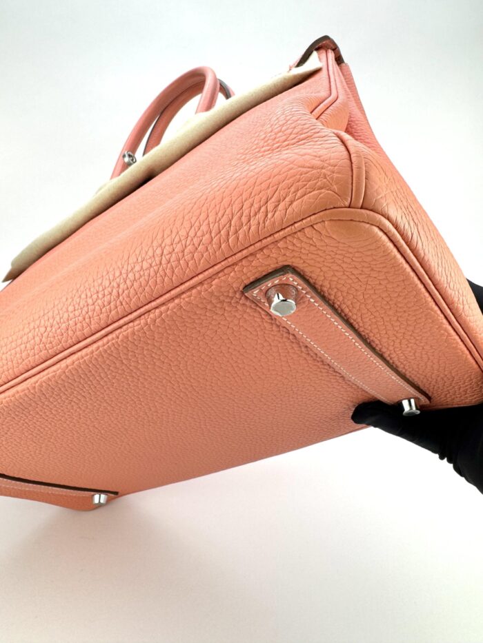 Hermes Birkin 35 Retourne Togo Crevette Palladium Hardware Preowned - Image 5