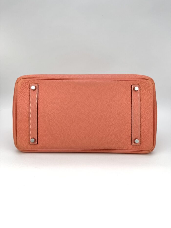 Hermes Birkin 35 Retourne Togo Crevette Palladium Hardware Preowned - Image 7