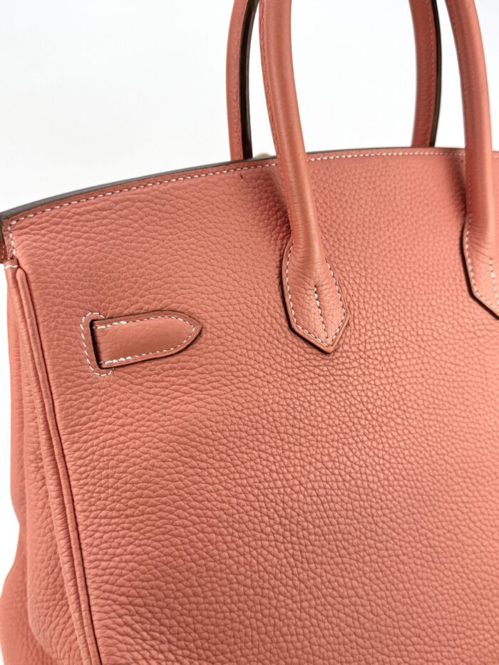 Hermes Birkin 35 Retourne Togo Crevette Palladium Hardware Preowned - Image 3