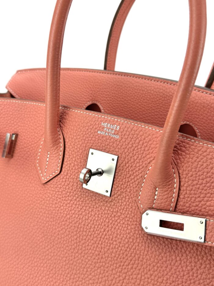 Hermes Birkin 35 Retourne Togo Crevette Palladium Hardware Preowned - Image 2