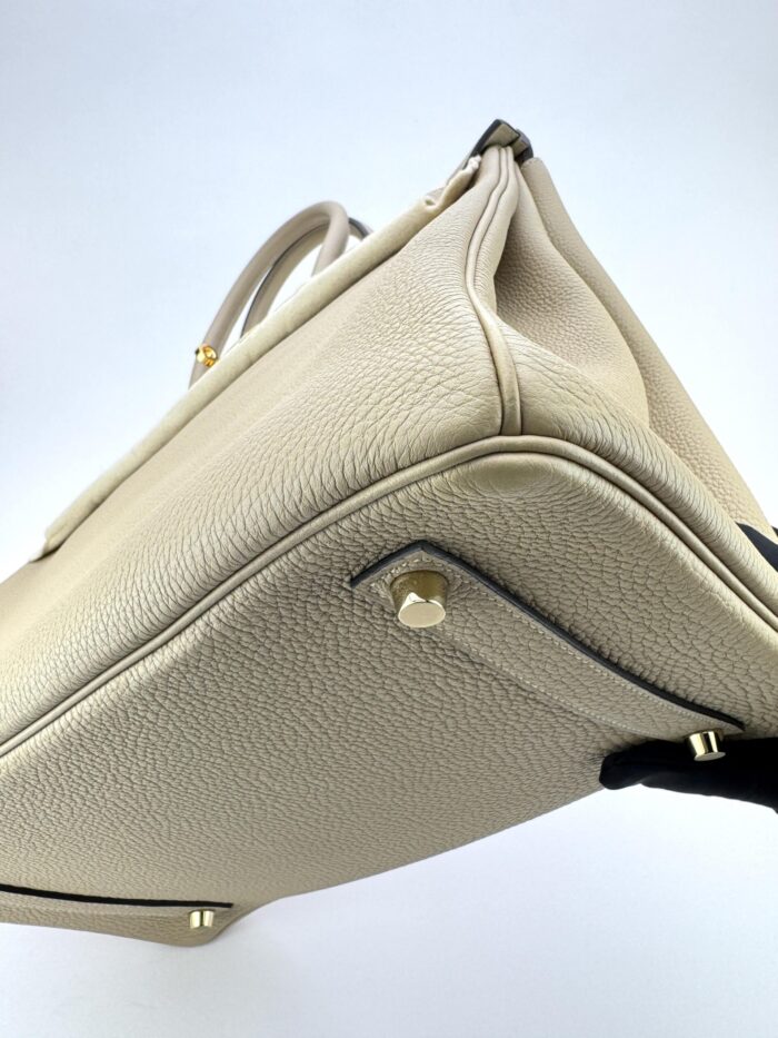 Hermes Birkin 35 Retourne Togo Trench Gold Hardware Preowned - Image 6