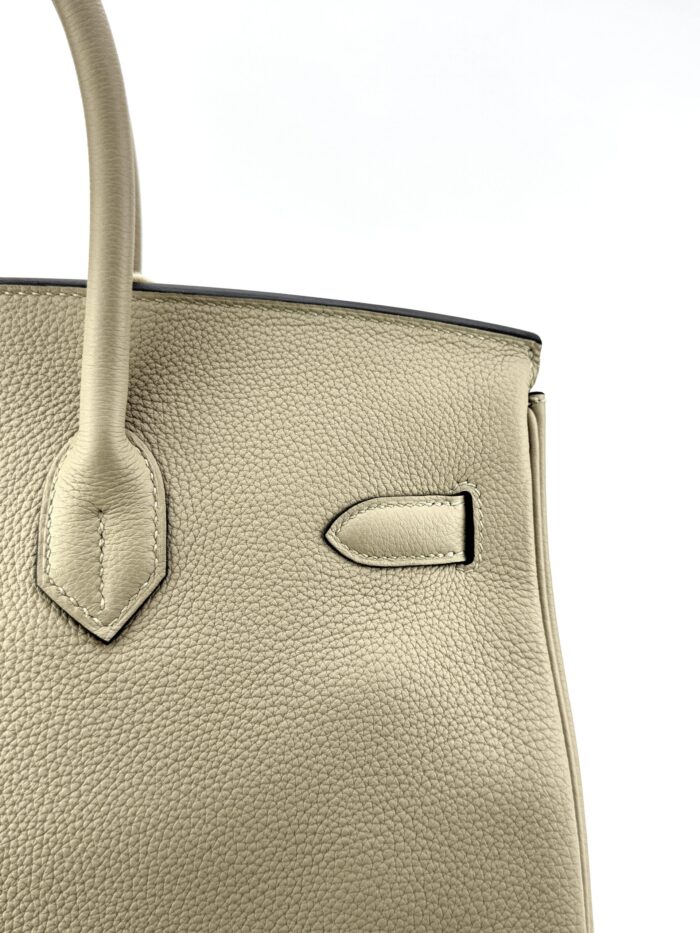 Hermes Birkin 35 Retourne Togo Trench Gold Hardware Preowned - Image 5