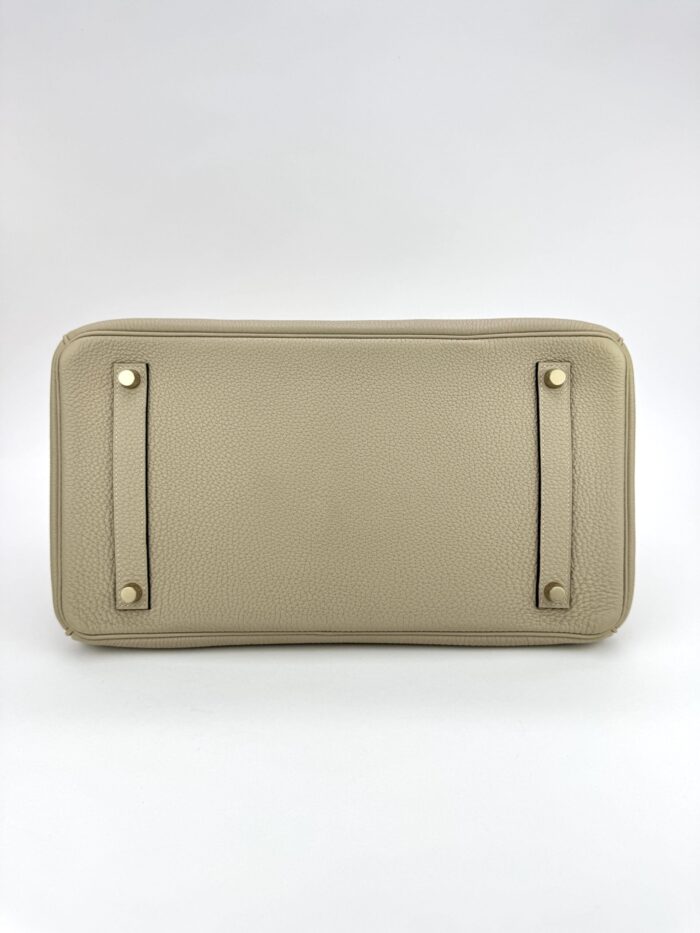 Hermes Birkin 35 Retourne Togo Trench Gold Hardware Preowned - Image 7