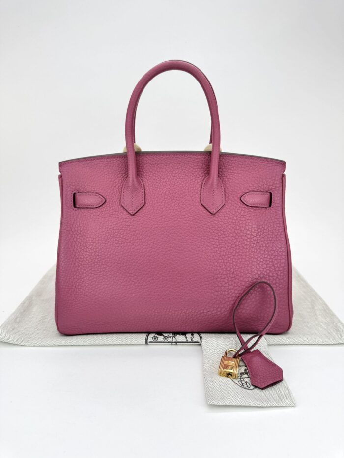 Hermes Birkin 30 Retourne Togo Tosca Inside Magnolia Gold Hardware Preowned - Image 8