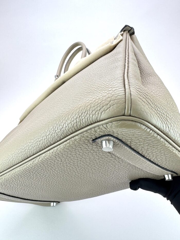 Hermes Birkin 35 Retourne Togo Trench Palladium Hardware Preowned - Image 6