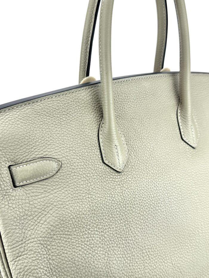 Hermes Birkin 35 Retourne Togo Trench Palladium Hardware Preowned - Image 3