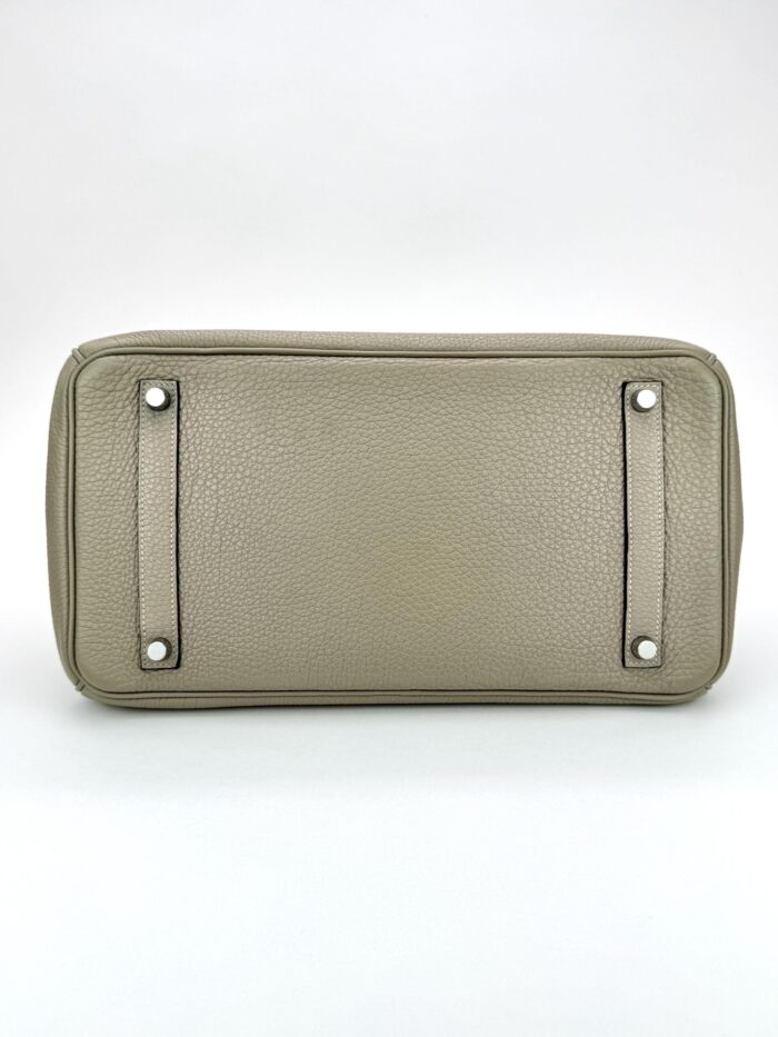 Hermes Birkin 35 Retourne Togo Trench Palladium Hardware Preowned - Image 7