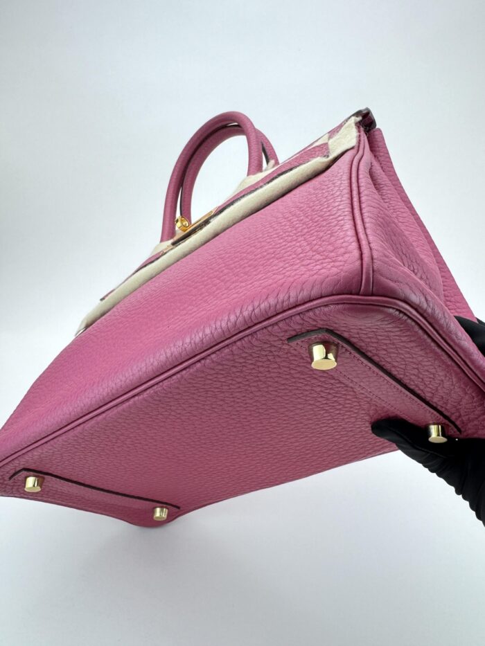Hermes Birkin 30 Retourne Togo Tosca Inside Magnolia Gold Hardware Preowned - Image 4
