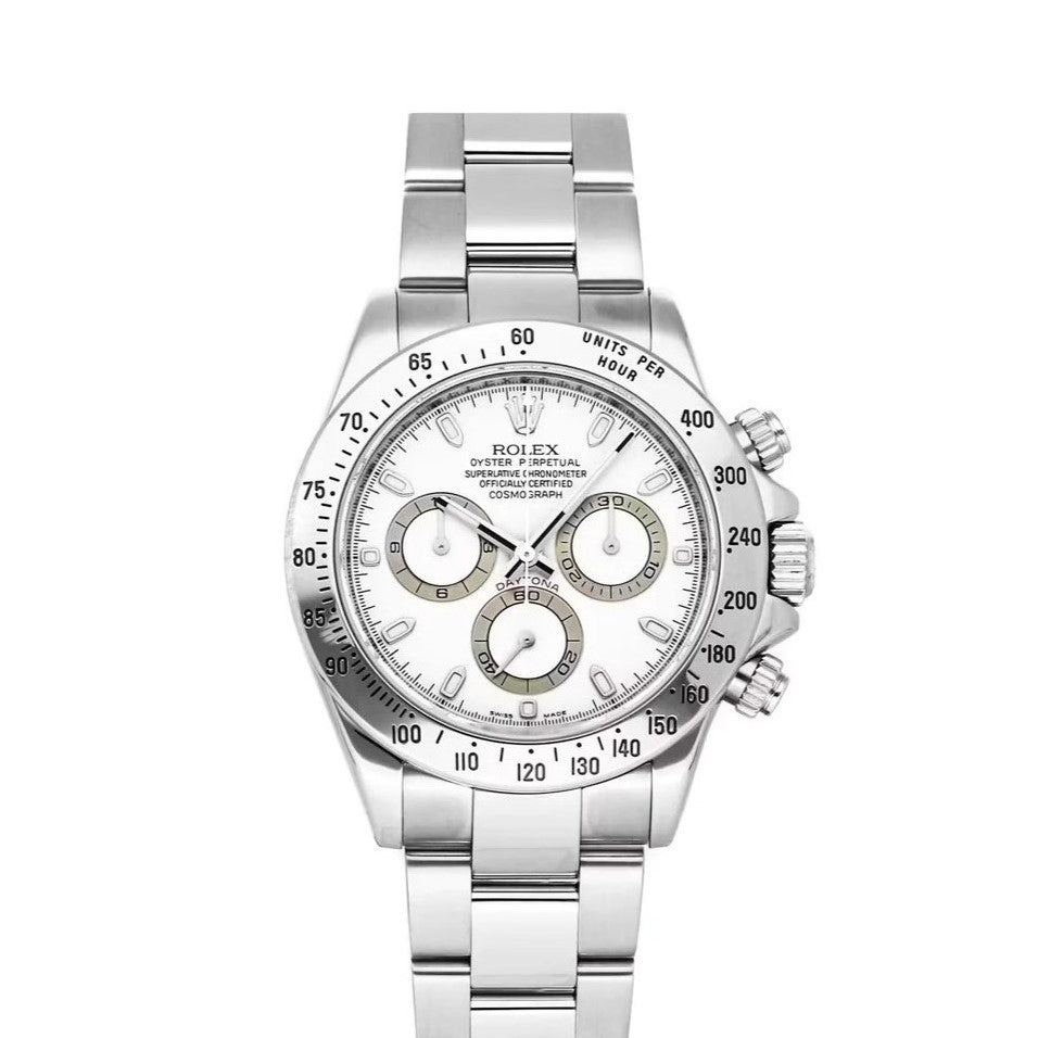 Rolex Daytona Cosmograph 40mm Oyster White Dial Stainless Steel