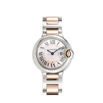 15692186 w6920034 pre owned cartier ballon bleu rose gold and stainless steel quartz VCA9707775 17293909 4c4c 43ad aa76 fdba925854eb