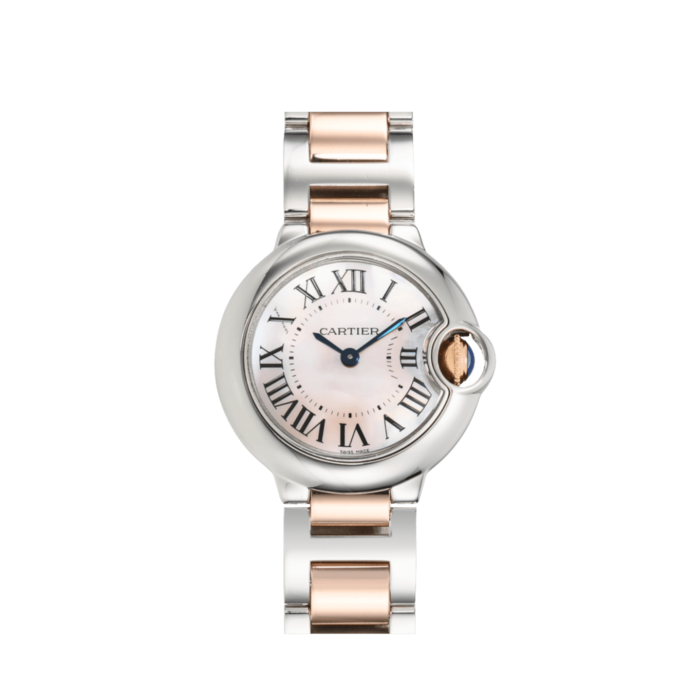 15692186 w6920034 pre owned cartier ballon bleu rose gold and stainless steel quartz VCA9707775 17293909 4c4c 43ad aa76 fdba925854eb