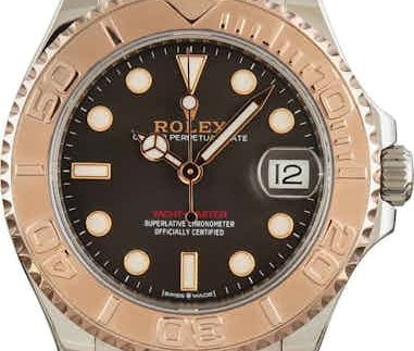 161436 Used Rolex Yacht Master 268621 Black Dial SKU161436