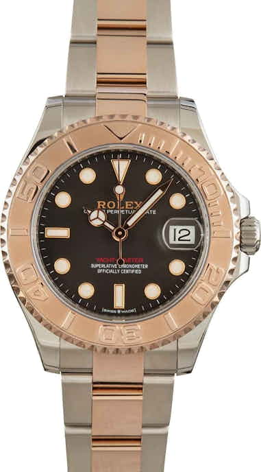 161436 Used Rolex Yacht Master 268621 Black Dial SKU161436