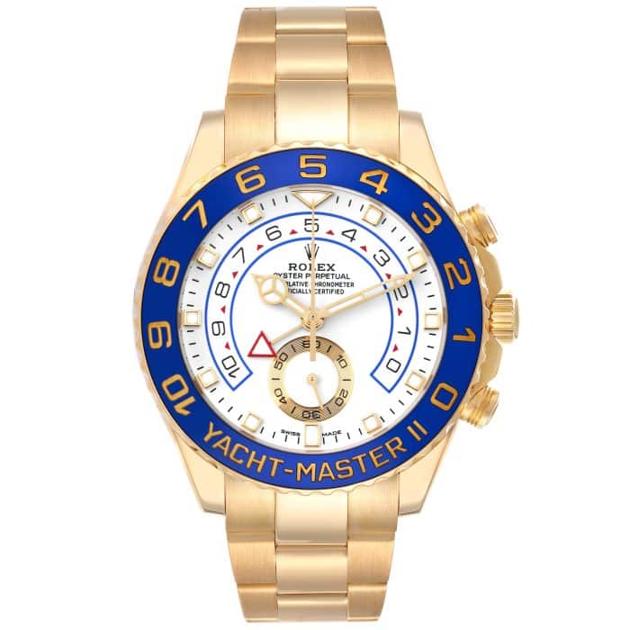 16291010 rolex yachtmaster ii regatta chronograph yellow gold mens watch 116688 box card 56224 65f81