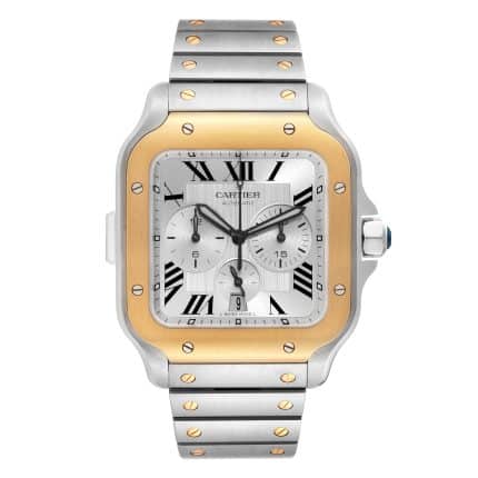 17668751 cartier santos xl chronograph steel yellow gold mens watch w2sa0008 box card 61282 71f7d