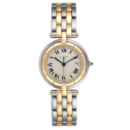 17867658 CartierPanthereVendome29mm2T18kYellowGold StainlessSteelSilverDialSteelWatch183964