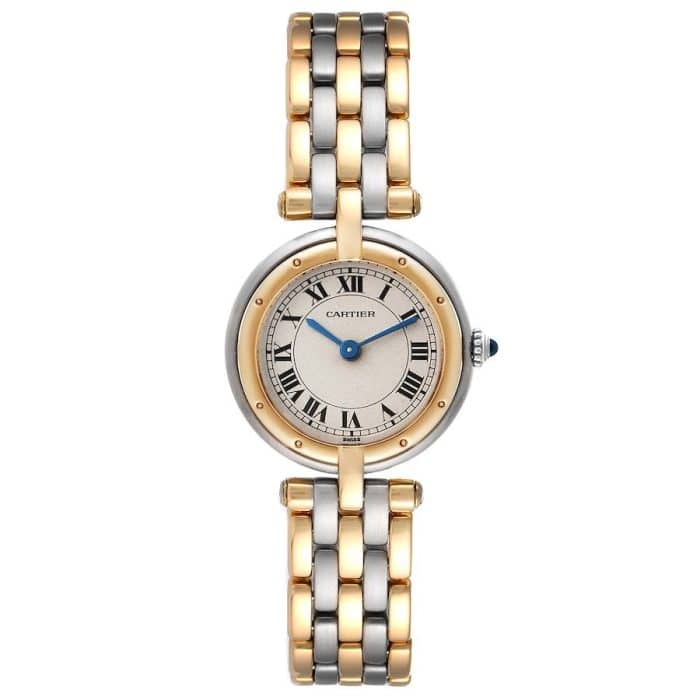 17951285 cartier panthere vendome three row steel yellow gold ladies watch 66920 33502 55e0979757 md