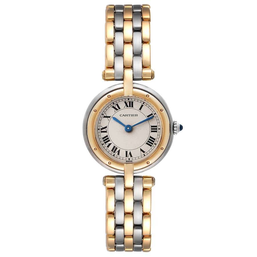 17951285 cartier panthere vendome three row steel yellow gold ladies watch 66920 33502 55e0979757 md