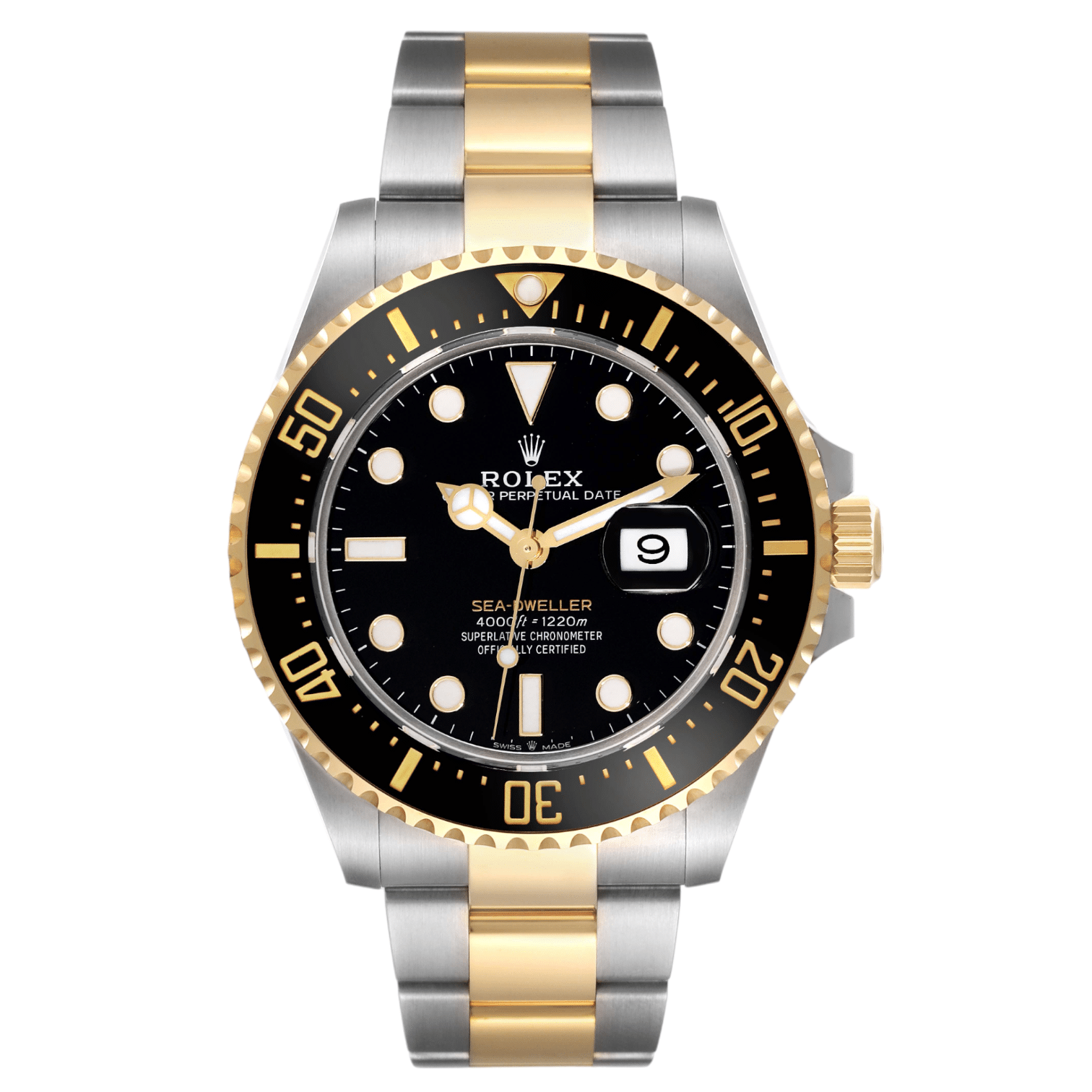 17969433 rolex seadweller black dial steel yellow gold mens watch 126603 box card 61293 abb36 Photoroom