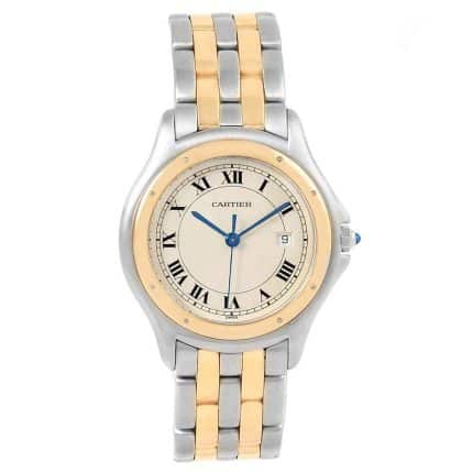 17975302 cartier cougar steel 18k yellow gold unisex watch w35006b6 253591 b9695e md