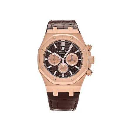 17989498 audemars piguet royal oak 26331or oo d821cr 01 selfwinding chronograph rose gold brown dial 2020 audemars piguet 40260178215156