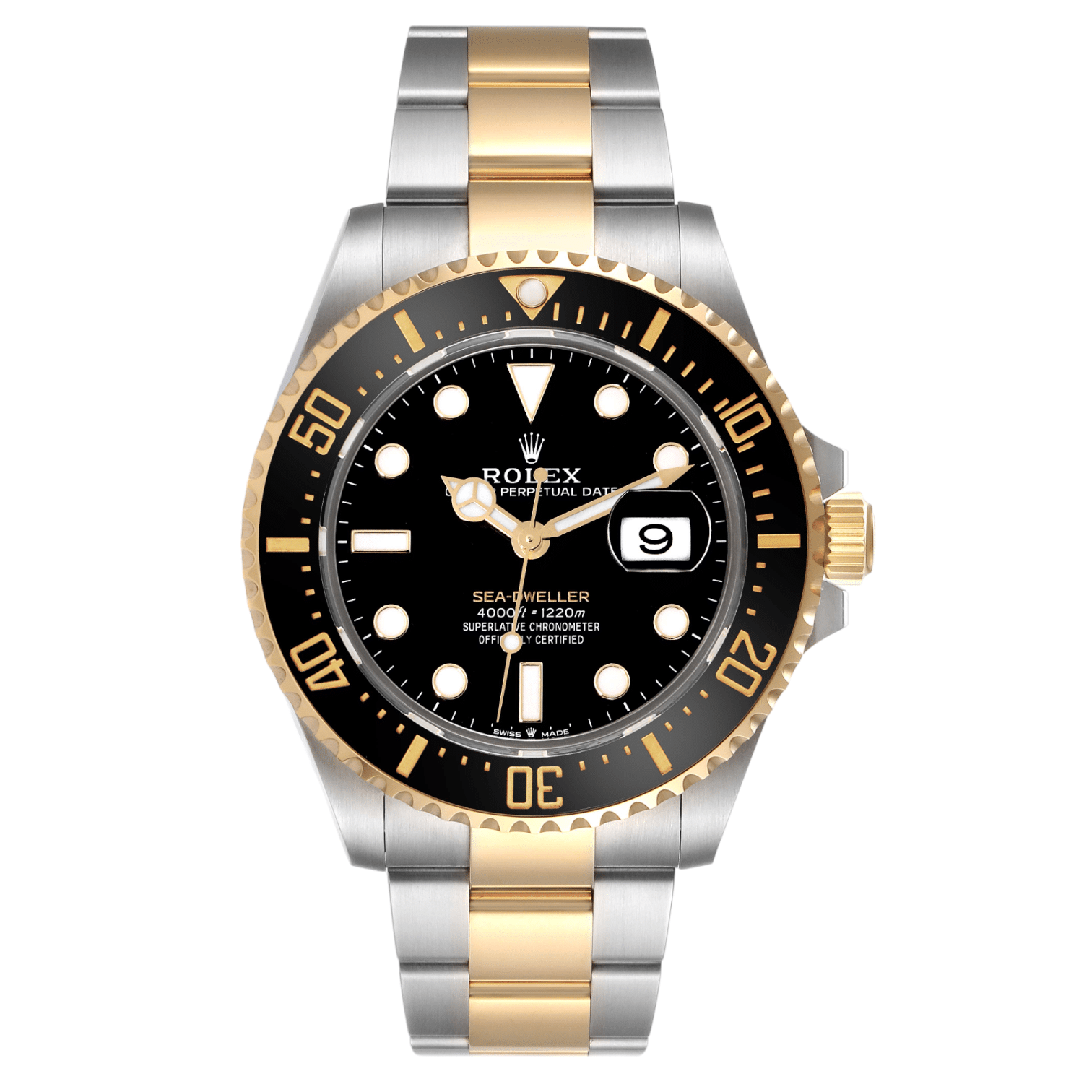 18040816 rolex seadweller black dial steel yellow gold mens watch 126603 box card 61746 a277e Photoroom