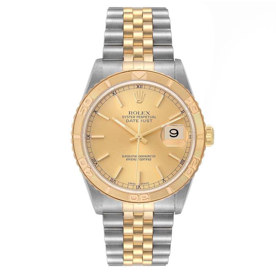 18066447 rolex datejust turnograph steel yellow gold mens watch 16263 49675 e7d1c74cc4 md