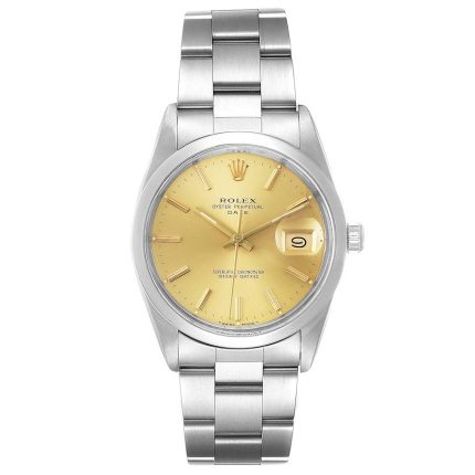 18129203 rolex date stainless steel champagne dial vintage mens watch 15000 31909 4b81262a47 md