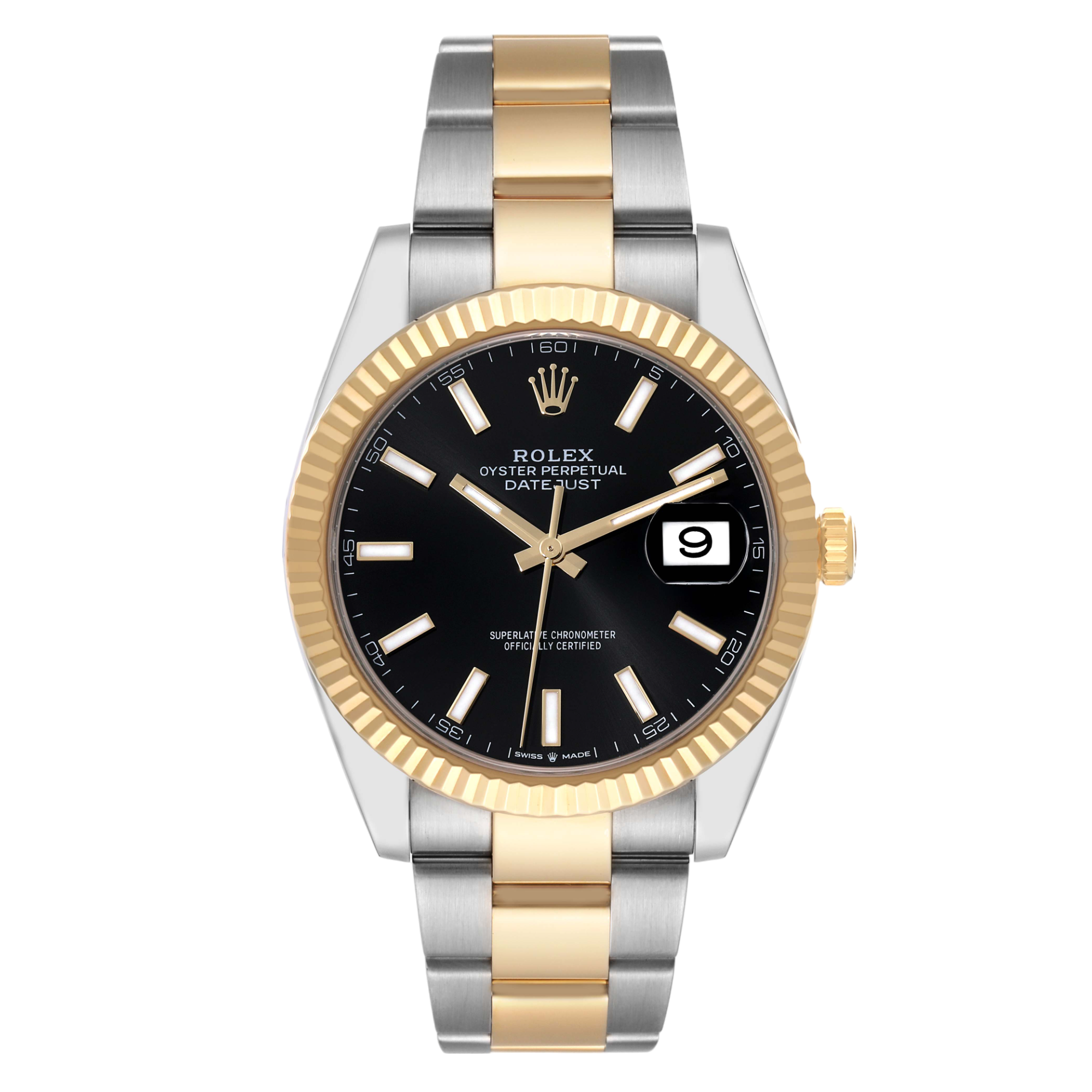 18229846 rolex datejust 41 steel yellow gold black dial mens watch 126333 box card 60461 0ab59 Photoroom