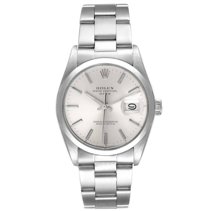 18246462 rolex date stainless steel silver dial vintage mens watch 15000 box papers 44990 63b72cca20 md