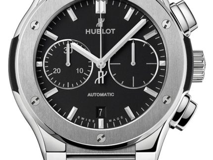 HublotClassicFusion45mmCeramicBlackDialStainlessSteelWatch520.NX.1170.NX