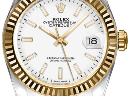 RolexDatejust26mm18kYellowGold StainlessSteelWhiteDialJubileeWatch179173