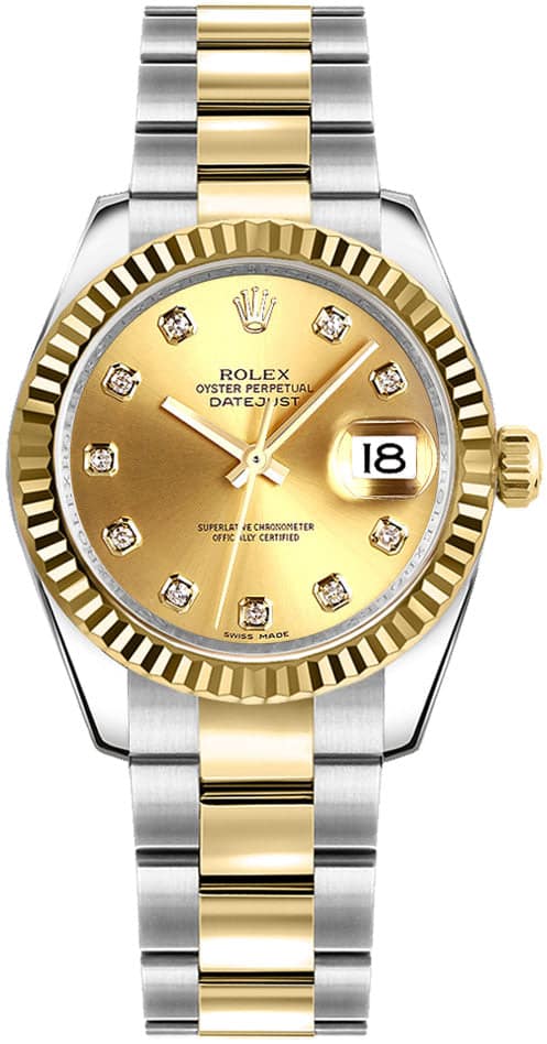 Rolex Datejust 31mm 2 Tone 18k Yellow Gold & Stainless Steel 18K YG ...