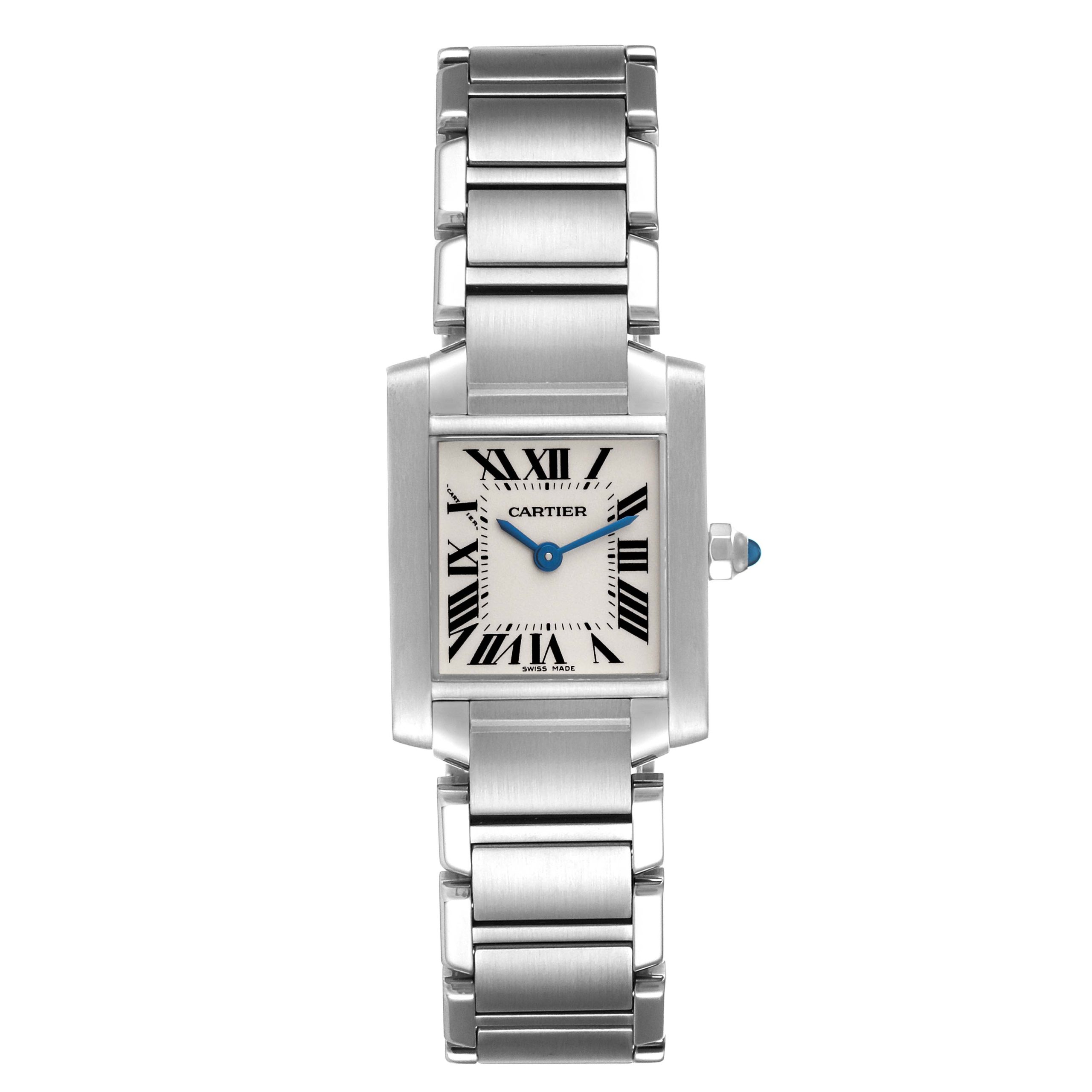 cartier tank francaise small silver dial steel ladies watch w51008q3 58311 1c19a scaled
