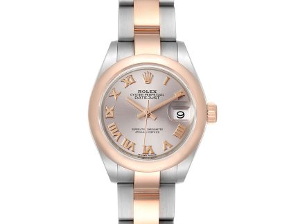 rolex datejust steel rose gold silver roman dial ladies watch 279161 unworn 36190 31581 scaled