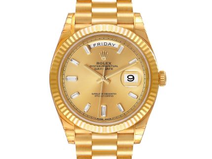 rolex president day date 40 yellow gold diamond mens watch 228238 box card 42647 e9b44 scaled