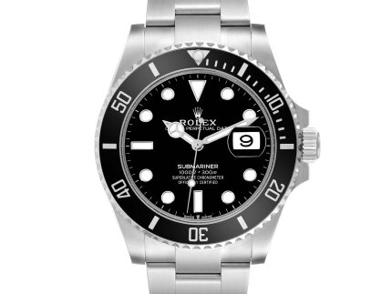 rolex submariner black dial ceramic bezel steel mens watch 126610 box card 61363 e8c8e scaled