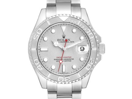 rolex yachtmaster platinum dial bezel steel mens watch 16622 box card 60620 3cdd8 scaled