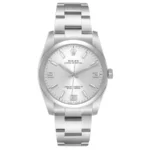 Rolex Oyster Perpetual  Silver Dial on Oyster Ref 116000 with Card Old Green  2014